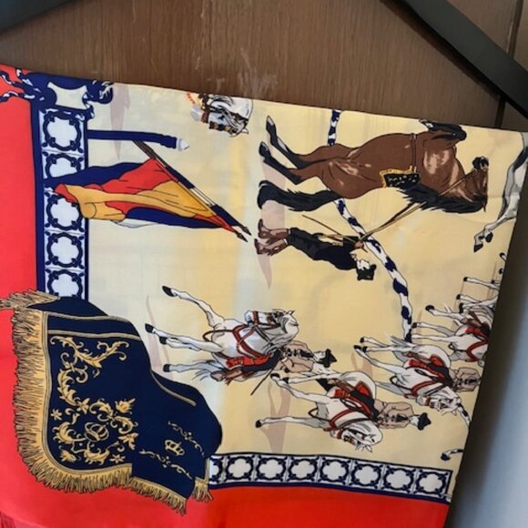Equestrian inspired scarf. - Picture 3 of 4